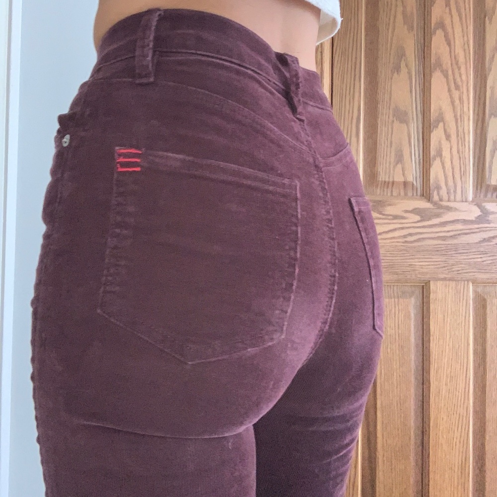 urban outfitters high rise flare corduroy